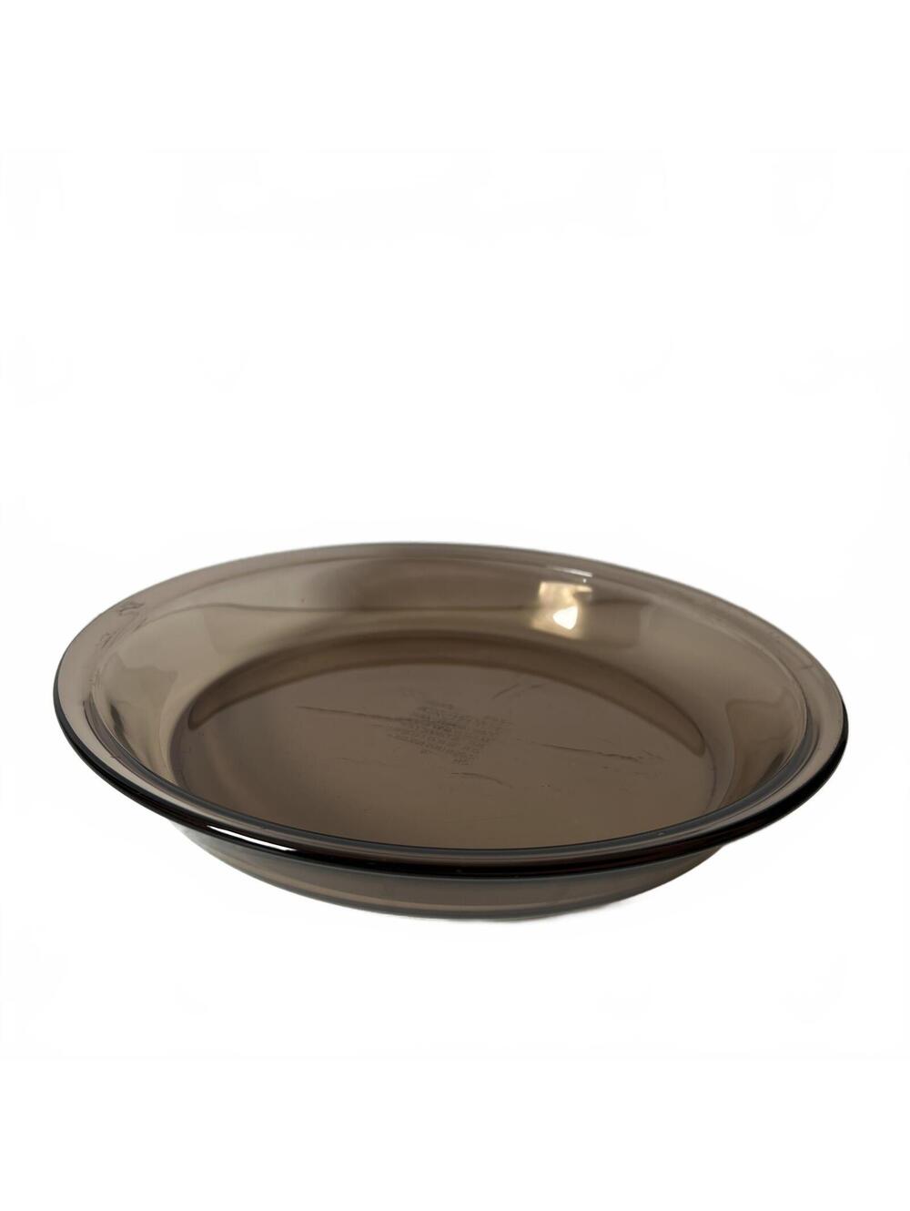 Vintage Pyrex Amber Brown 9 Inch Round Pie Plate Glass Baking Dish 209